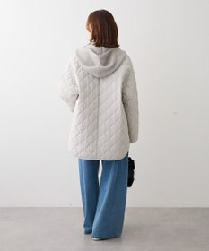 Green Parks ２ＷＡＹニットフードキルティングブルゾン