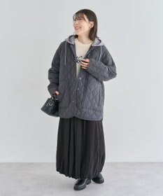 Green Parks ２ＷＡＹニットフードキルティングブルゾン