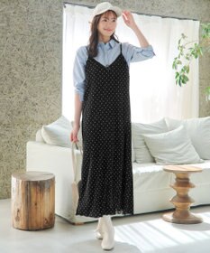 Tiaclasse 【洗える】プリーツキャミワンピース