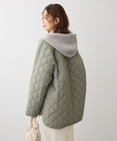 Green Parks ２ＷＡＹニットフードキルティングブルゾン