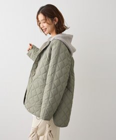 Green Parks ２ＷＡＹニットフードキルティングブルゾン