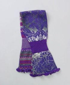 AURORA 【 ANNA SUI（アナ スイ）】ジャカードキャンディーマフラー(WASH)