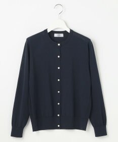 J.PRESS LADIES S 【洗える】BASIC HT COTTON クルーネック カーディガン
