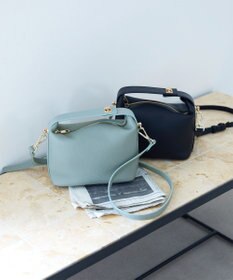 TOPKAPI 【TREASURE TOPKAPI】シュリンクレザー ハンドルオープン ミニ ショルダーバッグ