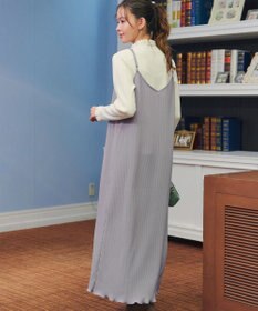 Tiaclasse 【洗える】プリーツキャミワンピース