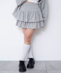 WEGO 【ウエストゴム】スウェットフリルスカパン