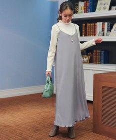 Tiaclasse 【洗える】プリーツキャミワンピース