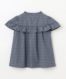組曲 KIDS 【110-140㎝】チェックラッフル ブラウス