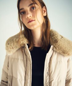 GRACE CONTINENTAL ファーパーツ付ロングダウン