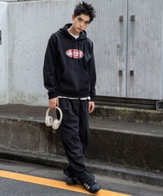 WEGO 【ユニセックス着用ITEM】リラックスフィットオーバルロゴパーカー