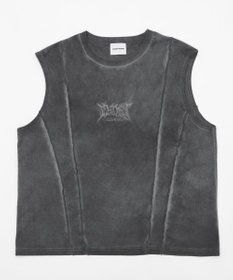 WEGO 【ユニセックス着用ITEM/MLサイズ展開】コールドダイスウィッチングロゴノースリーブ