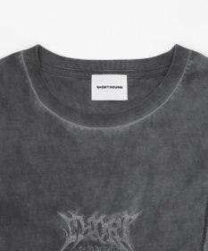 WEGO 【ユニセックス着用ITEM/MLサイズ展開】コールドダイスウィッチングロゴノースリーブ