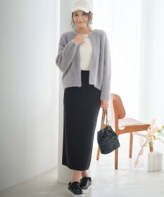 ANY SIS S 【洗える】チュールベロア プルオーバー