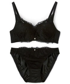 San-ai Resort（三愛水着楽園） 【northerly bra フィットシリーズ 谷間メイク】 カシュクールレースモールド ブラジャー＆ショーツSet B～Fカップ