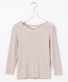 ANY SIS 【洗える】ネックポイントリブ ニット