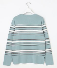 J.PRESS LADIES L 【洗える】RAYON STRETCH BORDER ボートネック ニット