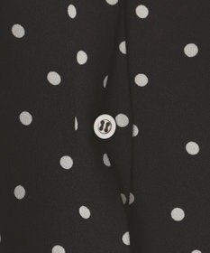 組曲 ドットジョーゼットプリント ブラウス