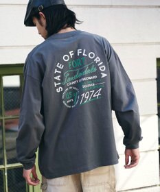 WEGO 【ユニセックス着用ITEM/MLサイズ展開】ヴィンテージライクグラフィックT（LS）