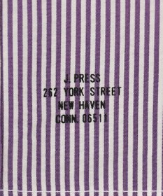 J.PRESS MEN 【クールマックス】クレイジーパターン サッカーシャツ/B.D.