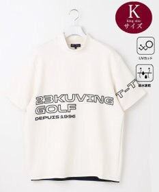 23区GOLF 【MEN/キングサイズ】【UVカット・吸水速乾】グラフィック モックネックシャツ