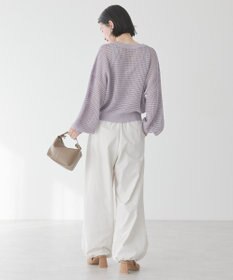 AMERICAN HOLIC ジップアップメッシュニットカーディガン