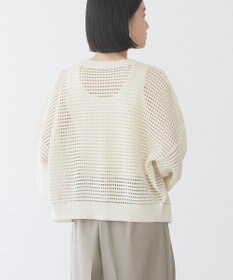 AMERICAN HOLIC ジップアップメッシュニットカーディガン