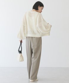 AMERICAN HOLIC ジップアップメッシュニットカーディガン