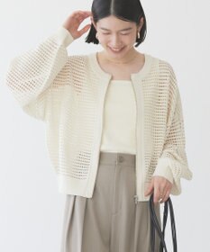 AMERICAN HOLIC ジップアップメッシュニットカーディガン