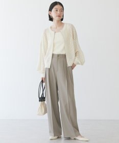 AMERICAN HOLIC ジップアップメッシュニットカーディガン