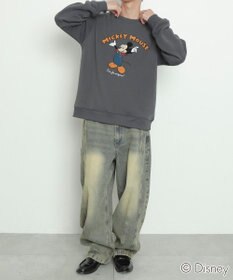 WEGO MICKEYサガラ刺繍スウェット