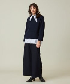 J.PRESS YORK STREET 【WOMEN】ウールカシミヤ ボトルネックショートニット