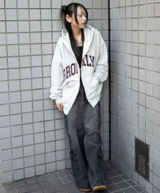 WEGO グラフィックBIGZIPパーカー