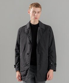 JOSEPH HOMME 【LEON 掲載】ブライトナイロンシャンブレー 　シングルブレストスプリングコート