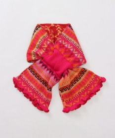 AURORA 【 ANNA SUI（アナ スイ）】ジャカードキャンディーマフラー(WASH)