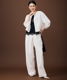 自由区 【SHIHOさん着用・機能性抜群・旬シルエット】ファンクショナルブロード カーブパンツ