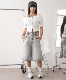 WEGO オフショルWジップトップス