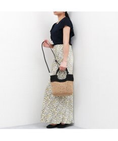 UNBILLION カシュカシュ cachecache / 切り替え編みクロッシェ2wayミニトート