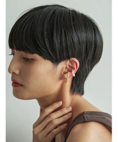 AMERICAN HOLIC ダブルカーブ×パールセットイヤカフ