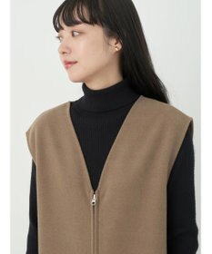 earth music&ecology 圧縮ニットＺＩＰジャンスカ