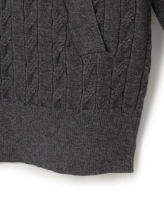 J.PRESS MEN 【ストレッチ性 / イージーケア】【FLEX YARN】ケーブルニットブルゾン型カーディガン