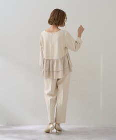 YECCA VECCA 【2点SET】バックフリルデザインセットアップ