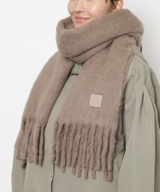 MOONBAT 【WEB限定】FURLA ウール混シャギー無地マフラー/幅40cm