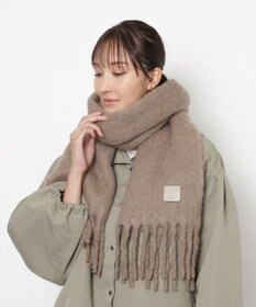 MOONBAT 【WEB限定】FURLA ウール混シャギー無地マフラー/幅40cm