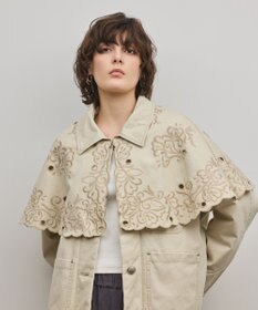 GRACE CONTINENTAL ケープ付カバーオールジャケット