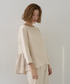 YECCA VECCA 【2点SET】バックフリルデザインセットアップ