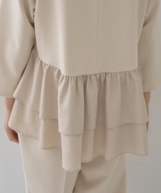 YECCA VECCA 【2点SET】バックフリルデザインセットアップ