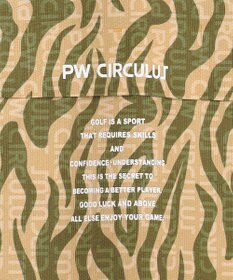 PW CIRCULUS 【MEN】ストライプカモフラ メッシュポケットシャツ ゴルフ