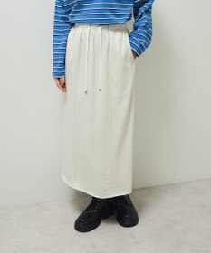 Green Parks ドロストイージーウエスト裏毛Ｉラインスカート