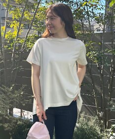 UNFILO L BEAUTY FORM-T バックフレアTシャツ