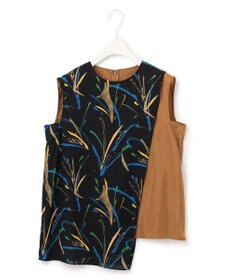 ICB 【Saki Tanakaさんコラボ】コラボプリント ノースリーブブラウス